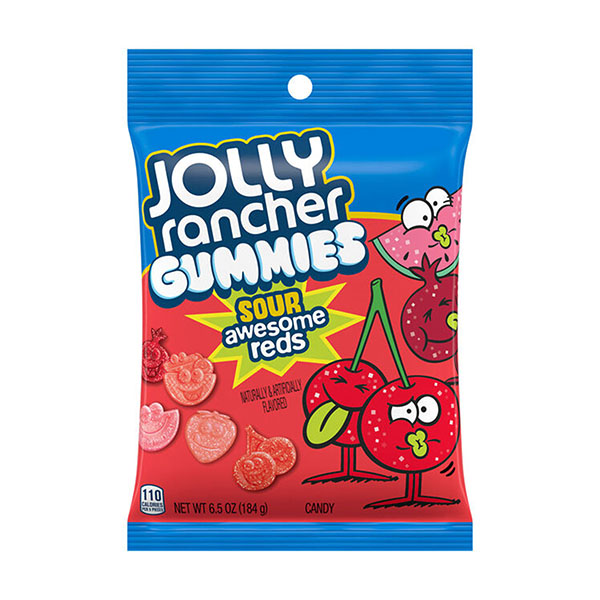 jolly rancher gummies sour awesome reds