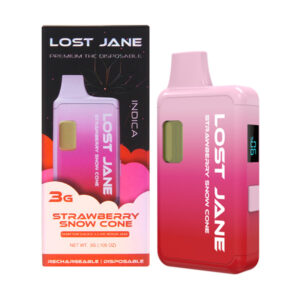 lost jane d8 3g disposable strawberry snow cone