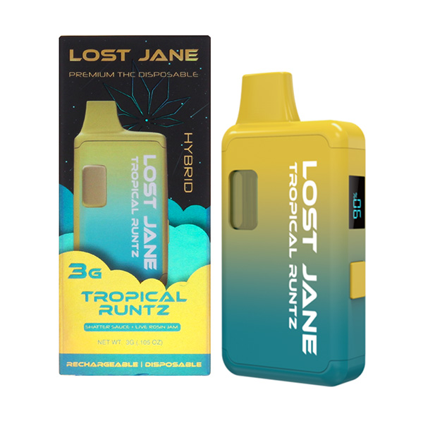 Lost Jane Shatter Sauce + Live Rosin Jam Disposable 3g - Delta 8