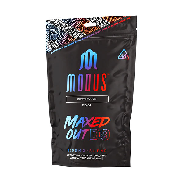 Modus Maxed Out D9:CBD Gummies | (20ct) 1000mg