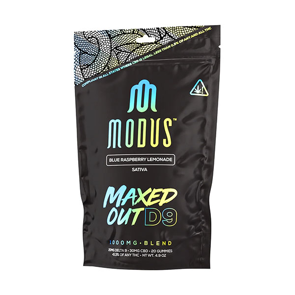 Modus Maxed Out D9:CBD Gummies | (20ct) 1000mg