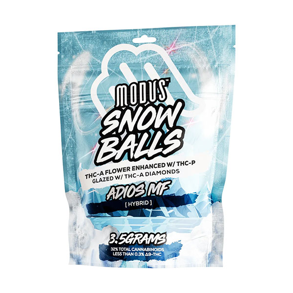 modus snow balls 3.5g thca flower adios mf