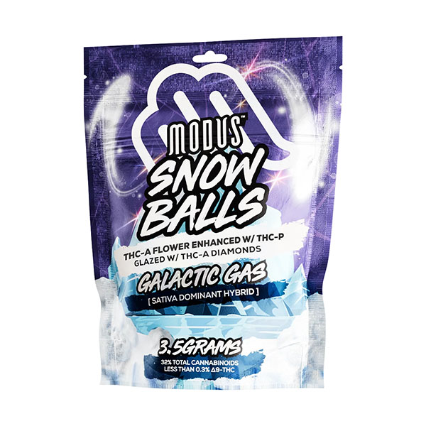 modus snow balls 3.5g thca flower galactic gas