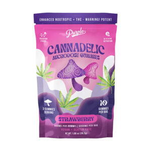 purple cannadelic microdose gummies 6000mg strawberry