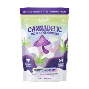 purple cannadelic microdose gummies 6000mg white gummy