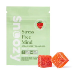 snoozy relief gummies 2ct strawberry