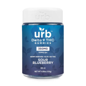 urb d9 350mg gummies sour blueberry
