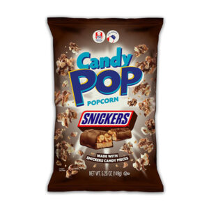 candy pop popcorn snickers