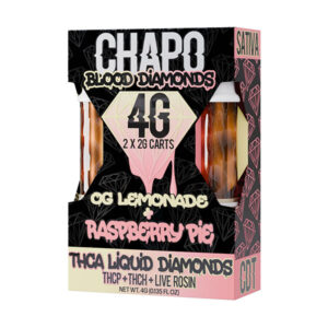 chapo blood diamonds 2x2g cartridges og lemonade raspberry pie
