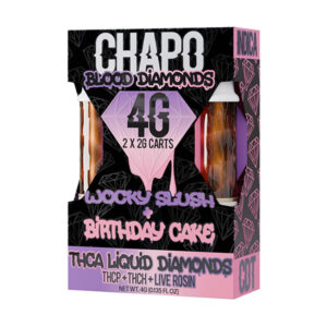 chapo blood diamonds 2x2g cartridges wocky slush birthday cake