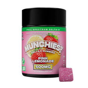 delta munchies d9 600mg gummies pink lemonade