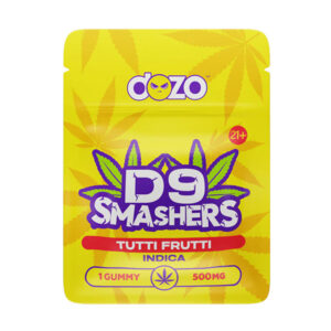 dozo d9 smashers 1ct 500mg gummy tutti frutti