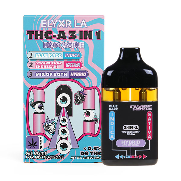 Elyxr THC-A 3-in-1 Disposable | 4g | Delta 8 Resellers