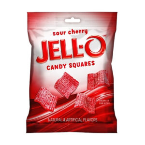 jello candy squares sour cherry