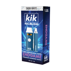kik endgame 1.2g disposable snow white