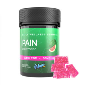 maui labs cbd 2250mg wellness gummies pain watermelon