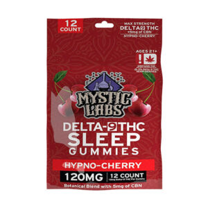 mystic labs d9 gummies 120mg 12ct hypno cherry