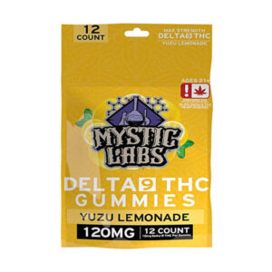 mystic labs d9 gummies 120mg 12ct yuzu lemonade