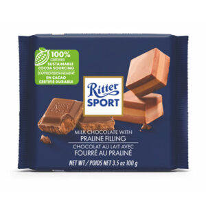 ritter sport chocolate bar praline filling