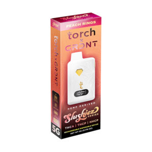 torch x grdnt slushiez series 5g disposable peach rings