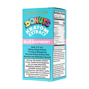 donuts gold shot kratom extract 30ml blue raspberry