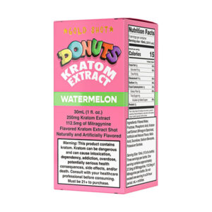 donuts gold shot kratom extract 30ml watermelon