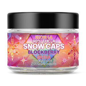 elyxr thca snow caps 3.5g flower blockberry