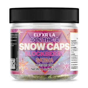 elyxr thca snow caps 7g flower blockberry
