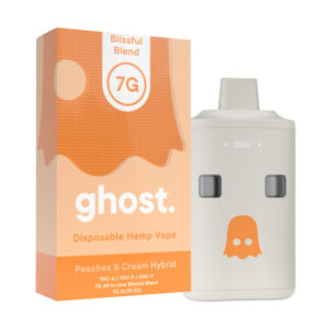 ghost blissful blend disposable 7g peach cream