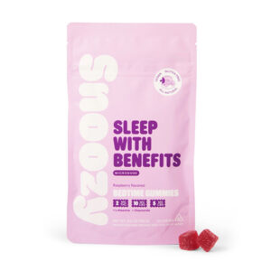 snoozy bedtime microdose gummies 20ct raspberry new