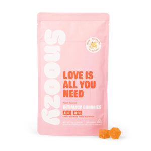 snoozy intimacy gummies 20ct peach new