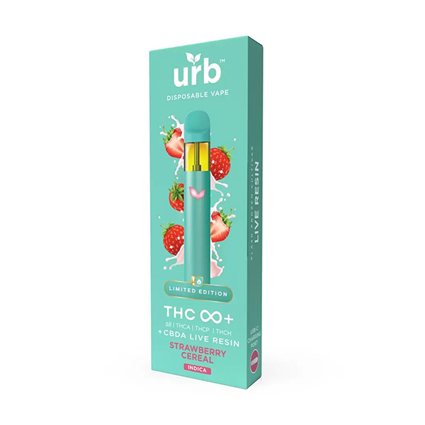 urb thc infinity disposable 3g strawberry cereal