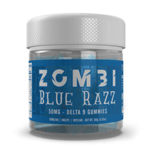 zombi d9 50mg gummies blue razz