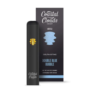 coastal clouds hemp d8 2g disposable double blue bubble