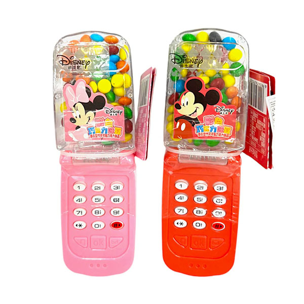 binqi disney chocolate beans toy phone
