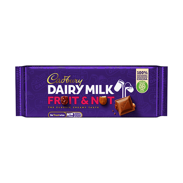 cadbury dairy milk fruit and nut