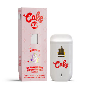 cake d8 3g disposable strawberry sour diesel new