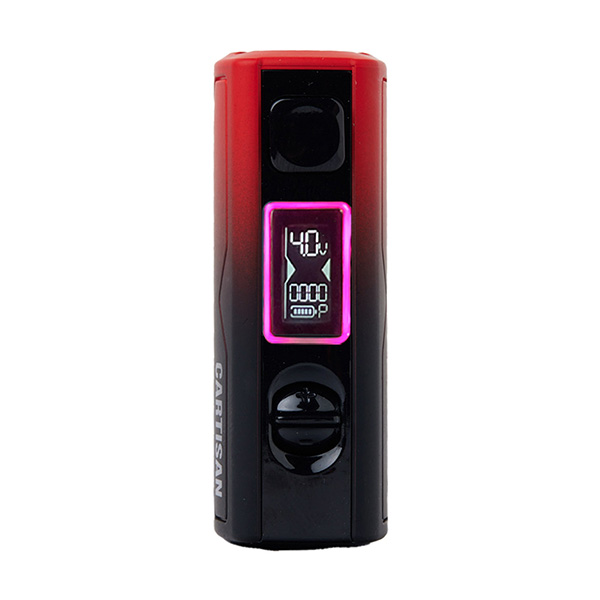cartisan-atom-510-battery-red-black cartisan atom “510 thread battery”