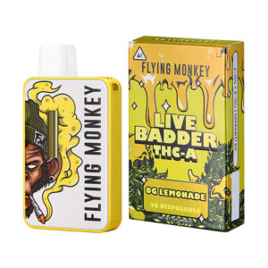 flying monkey live badder thca 2g disposable og lemonade