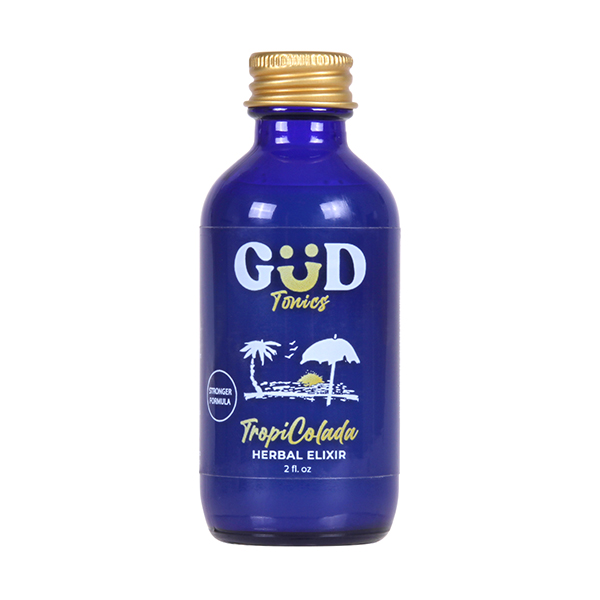 gud tonics herbal elixir 2oz tropi colada