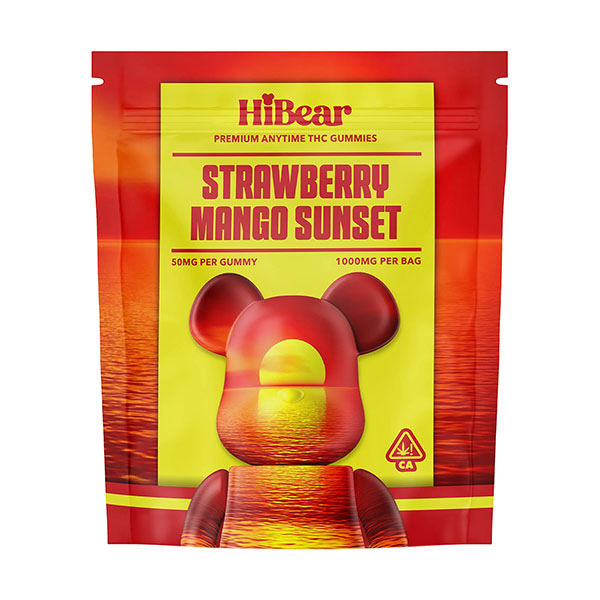 hibear 1000mg anytime gummies strawberry mango sunset