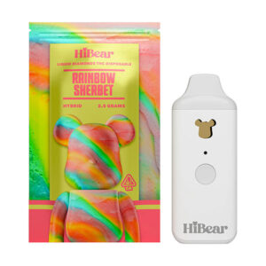 hibear 2.5g liquid diamonds disposable rainbow sherbet