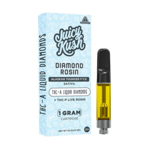 juicy kush thca diamond rosin 1g cartridge alaskan thunder fck