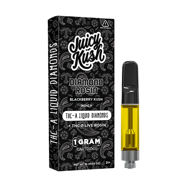 juicy kush thca diamond rosin 1g cartridge blackberry kush