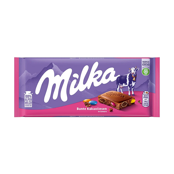 milka bunte kakaolinsen