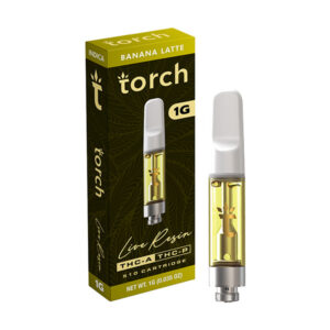 torch live resin thca thcp 1g cartridge banana latte