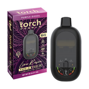 torch pebble thca thcp 6g disposable purple diesel