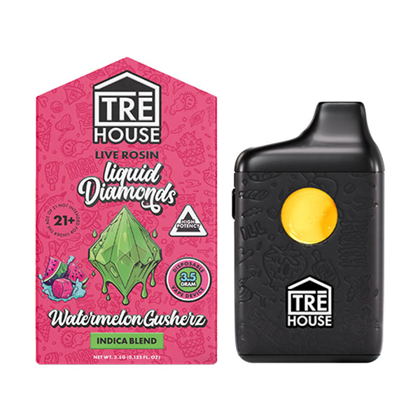 trehouse liquid diamonds 3.5g disposable watermelon gusherz