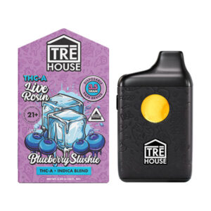 trehouse thca live rosin 3.5g disposable blueberry slushie