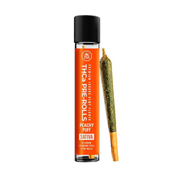 wild orchard thca preroll 2 pack peachy puff